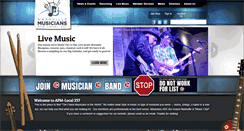 Desktop Screenshot of nashvillemusicians.org